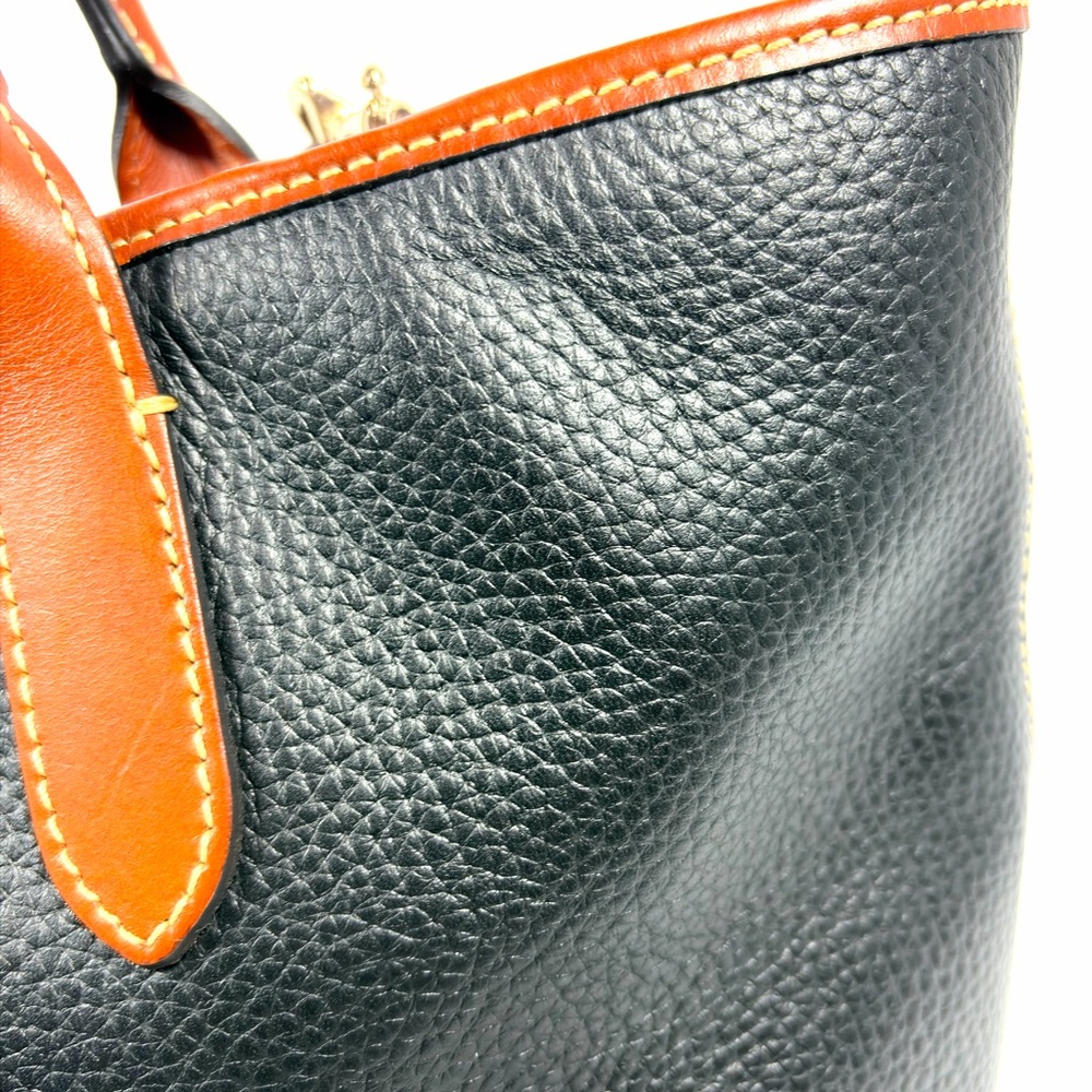 Dooney and Bourke Black Pebble Grain Leather Tote Crossbody Bag EUC - Picture 4 of 15